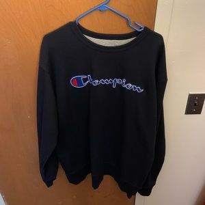 Navy Blue Champion Crewneck